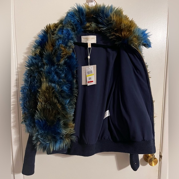Adrienne Landau Multicolor Faux Fur Teddy Jacket - Picture 10 of 12